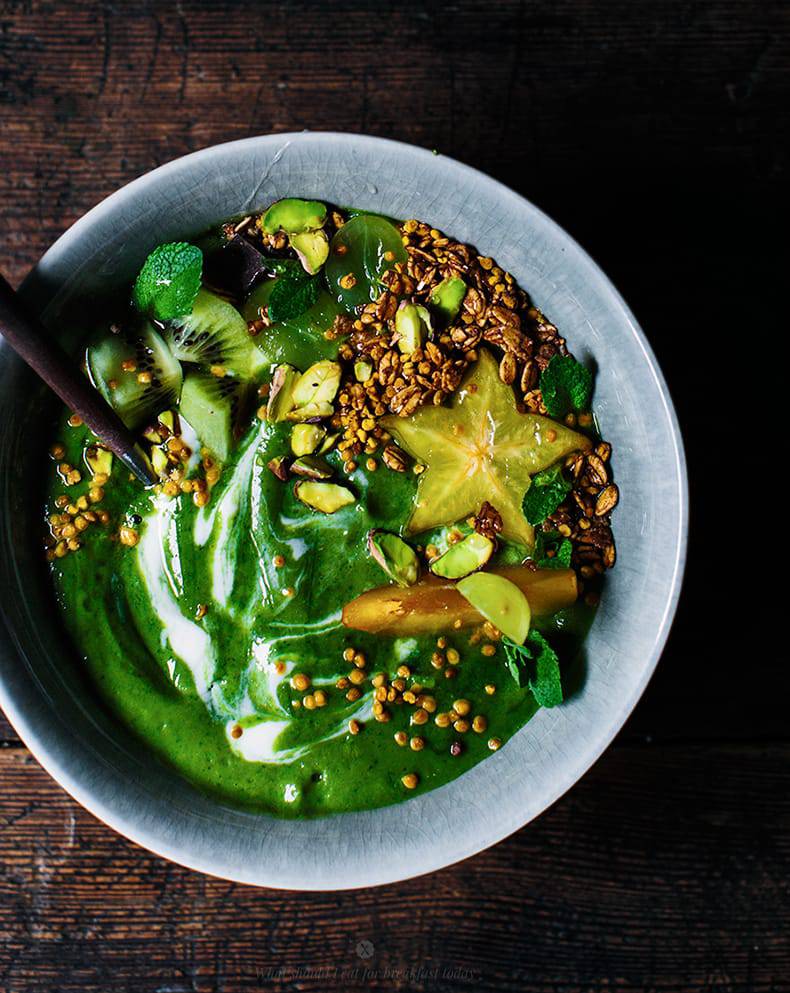 Emergency morning green bowl breakfast