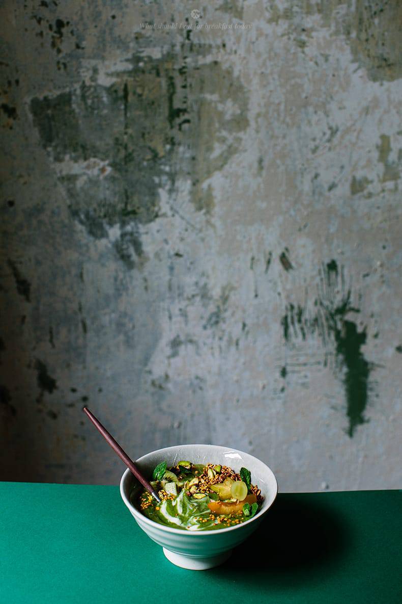 Emergency morning green bowl breakfast