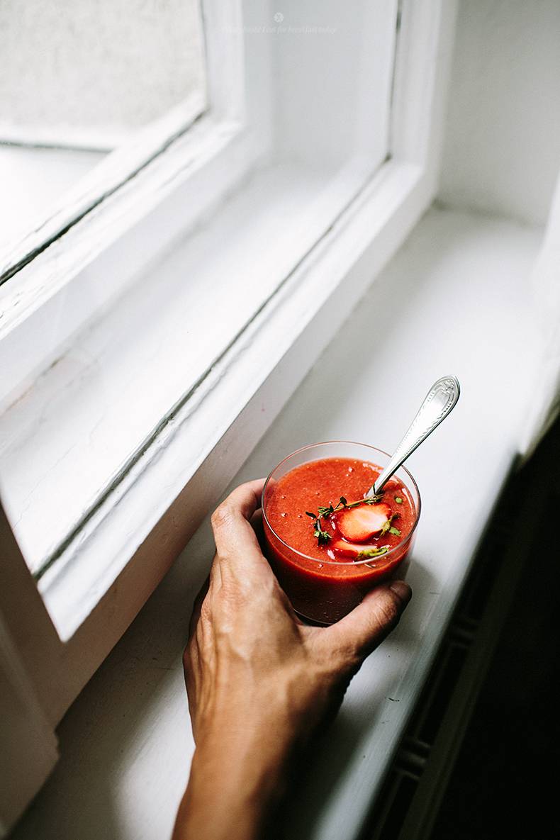 Strawberry gazpacho