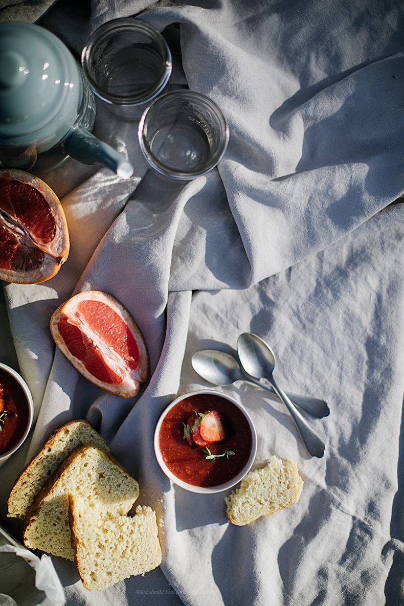 Strawberry gazpacho
