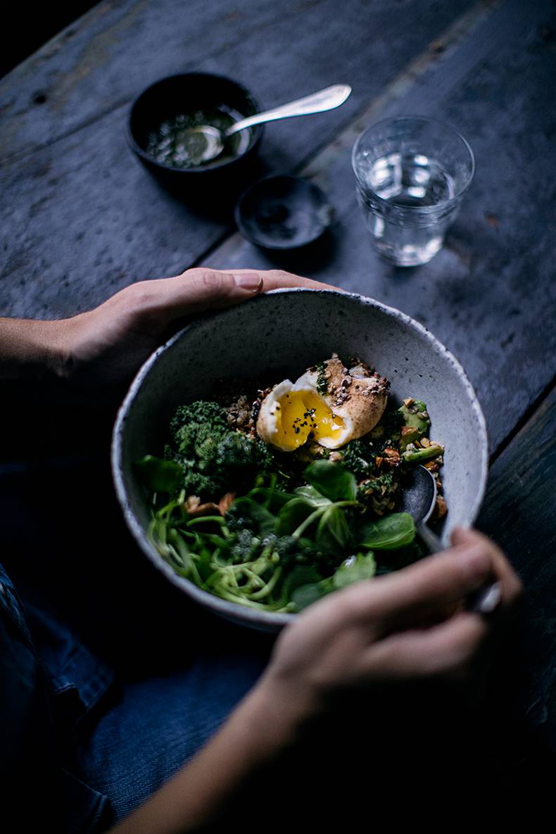 Buckwheat green eggs