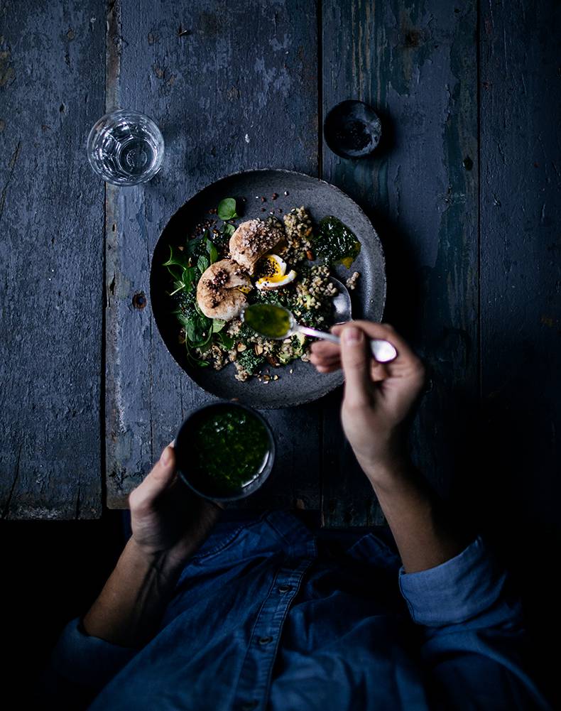 Buckwheat green eggs